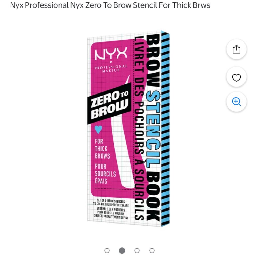 NYX Zero to Brow Stencils & Control Freak Gel, NIB, Brow Set - Picture 2 of 11